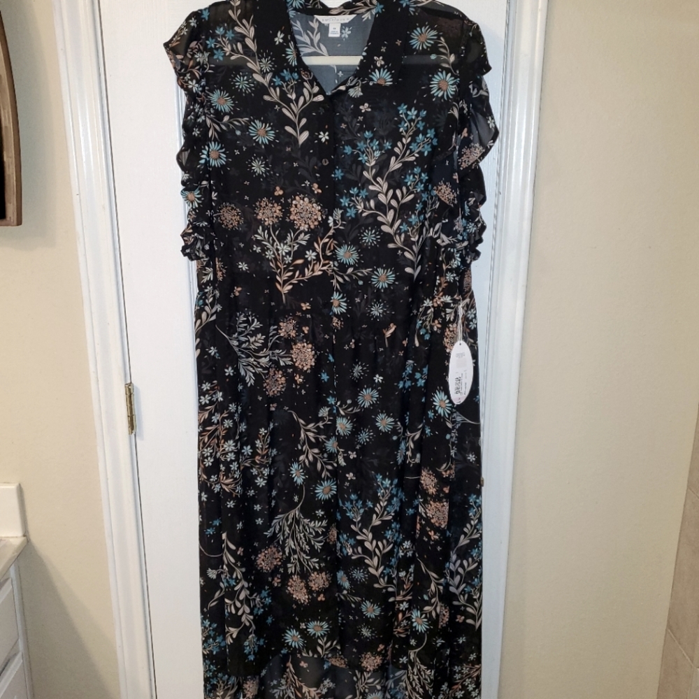 Sheer sleeveless cover up